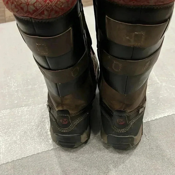 [US7]Black Slate Merrell Polarand Rove  Peak Women Mid-Calf Winter Boots - Picture 6 of 10